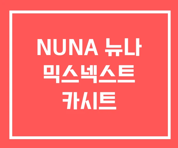 NUNA 뉴나 믹스넥스트 카시트
