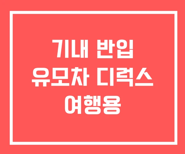 기내 반입 유모차 디럭스 여행용