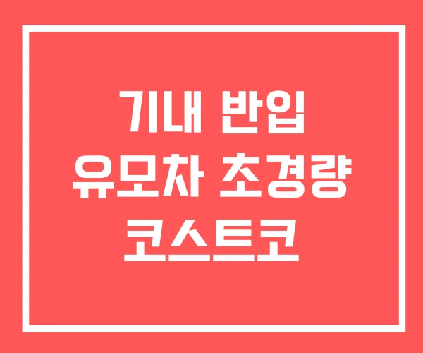 기내 반입 유모차 초경량 코스트코