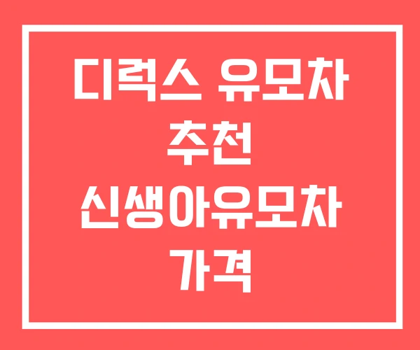 디럭스 유모차 추천 신생아유모차 가격