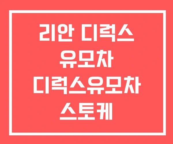 리안 디럭스 유모차 디럭스유모차 스토케