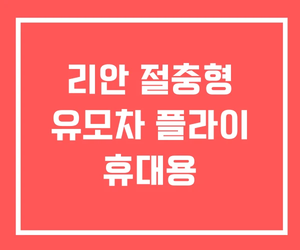 리안 절충형 유모차 플라이 휴대용