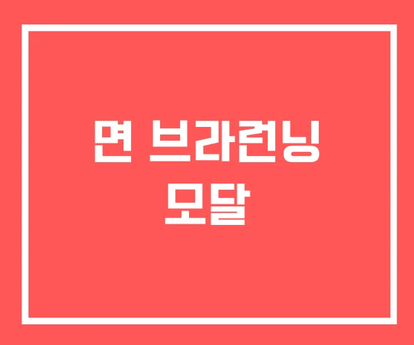 면 브라런닝 모달