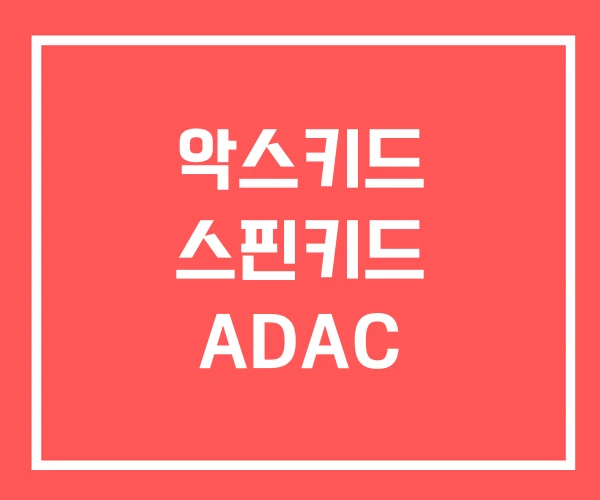 악스키드 스핀키드 ADAC