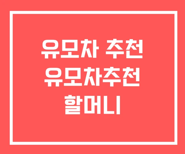 유모차 추천 유모차추천 할머니