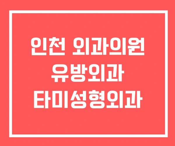 인천 외과의원 유방외과 타미성형외과