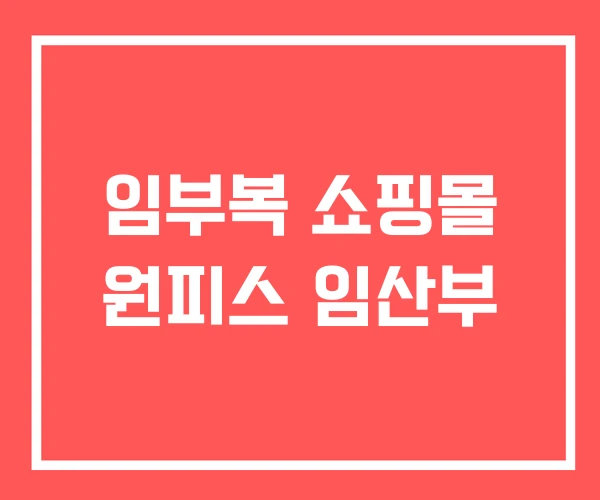 임부복 쇼핑몰 원피스 임산부