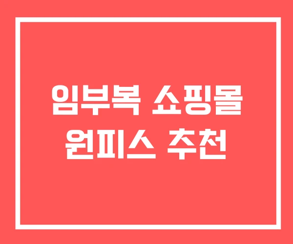 임부복 쇼핑몰 원피스 추천