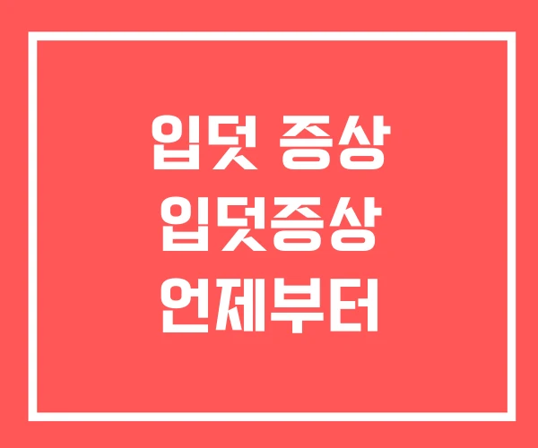 입덧 증상 입덧증상 언제부터