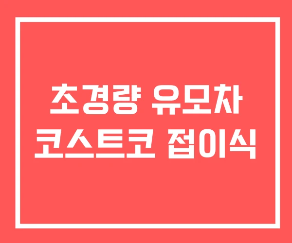 초경량 유모차 코스트코 접이식