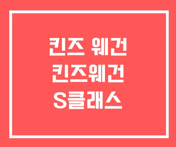 킨즈 웨건 킨즈웨건 S클래스