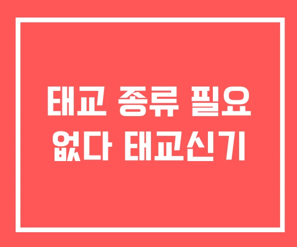 태교 종류 필요 없다 태교신기