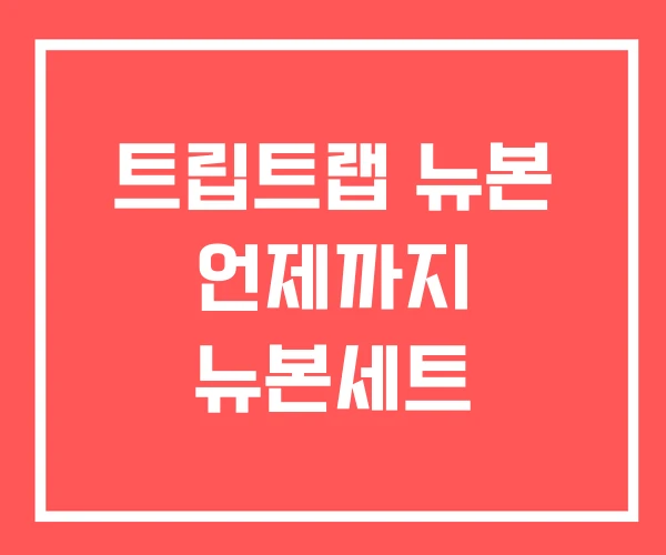트립트랩 뉴본 언제까지 뉴본세트