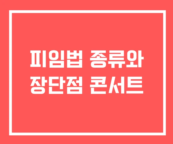 피임법 종류와 장단점 콘서트