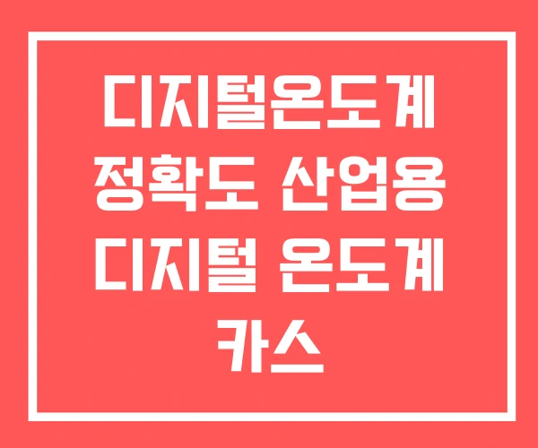 디지털온도계 정확도 산업용 디지털 온도계 카스