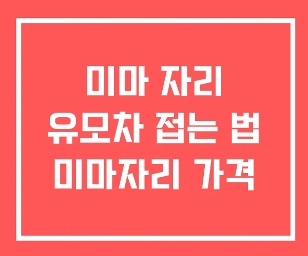 미마 자리 유모차 접는 법 미마자리 가격