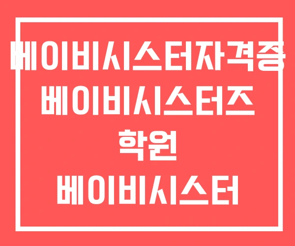 베이비시스터자격증 베이비시스터즈 학원 베이비시스터 베이비시스터자격증 베이비시스터즈 학원 베이비시스터