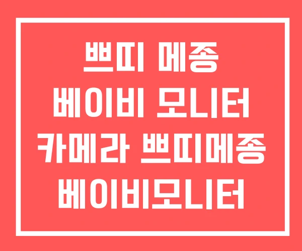 쁘띠 메종 베이비 모니터 카메라 쁘띠메종 베이비모니터