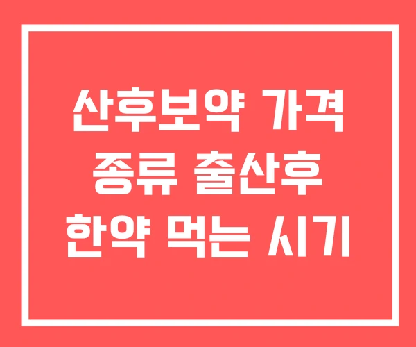 산후보약 가격 종류 출산후 한약 먹는 시기 산후보약 가격 종류 출산후 한약 먹는 시기