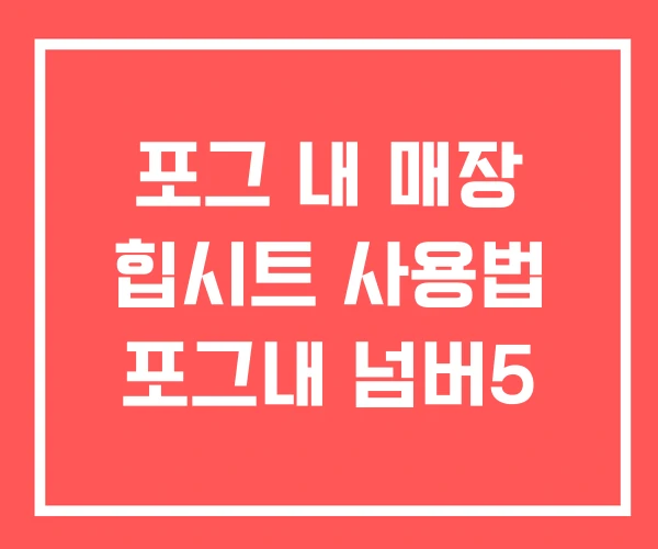 포그 내 매장 힙시트 사용법 포그내 넘버5 포그 내 매장 힙시트 사용법 포그내 넘버5